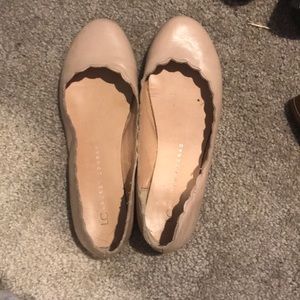 Lauren Conrad Nude Scallop Flats